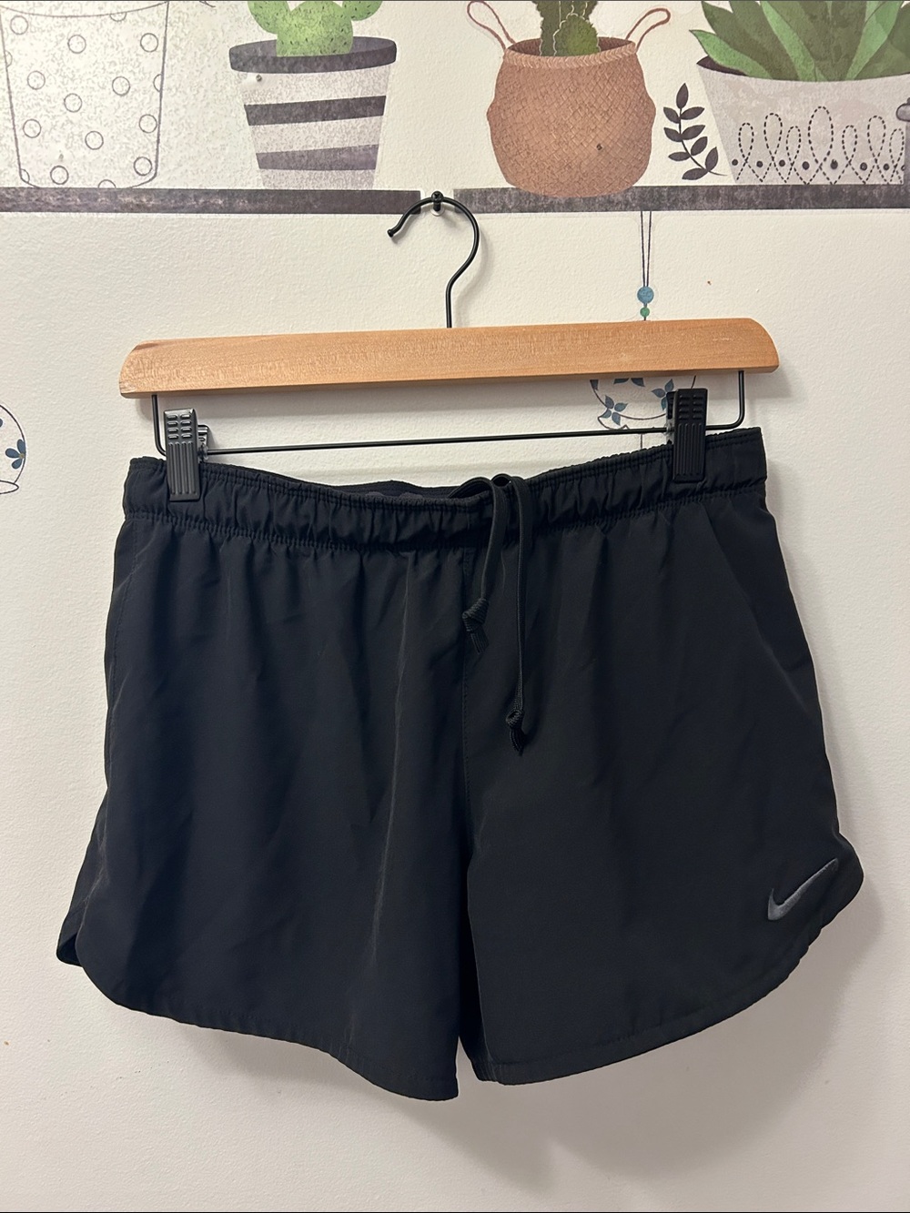Nike Black Women's Athletic Running Shorts with Drawstring